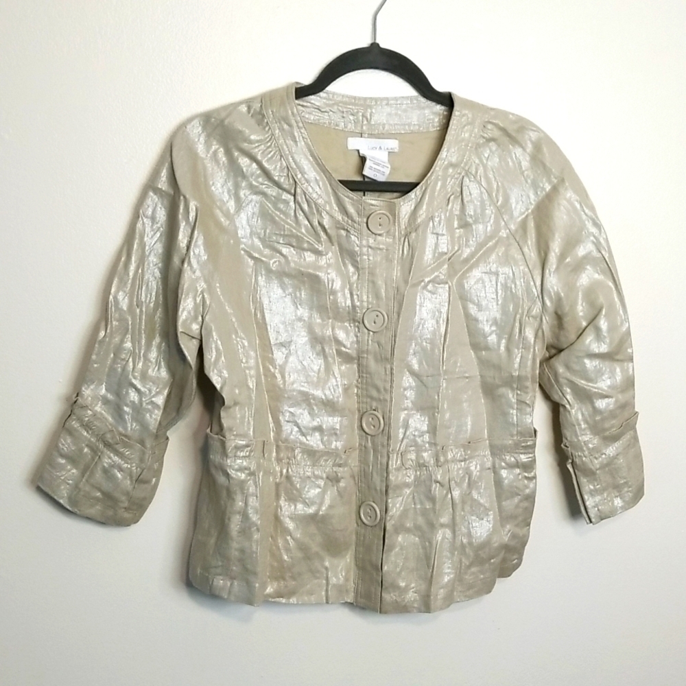 Lucy & Laurel Coat Large Shimmery